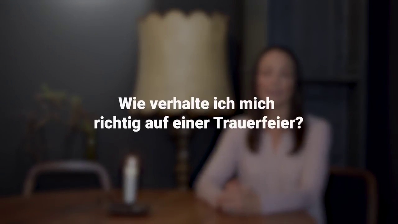 Kleiner Knigge für Trauerfeiern und Beisetzungen