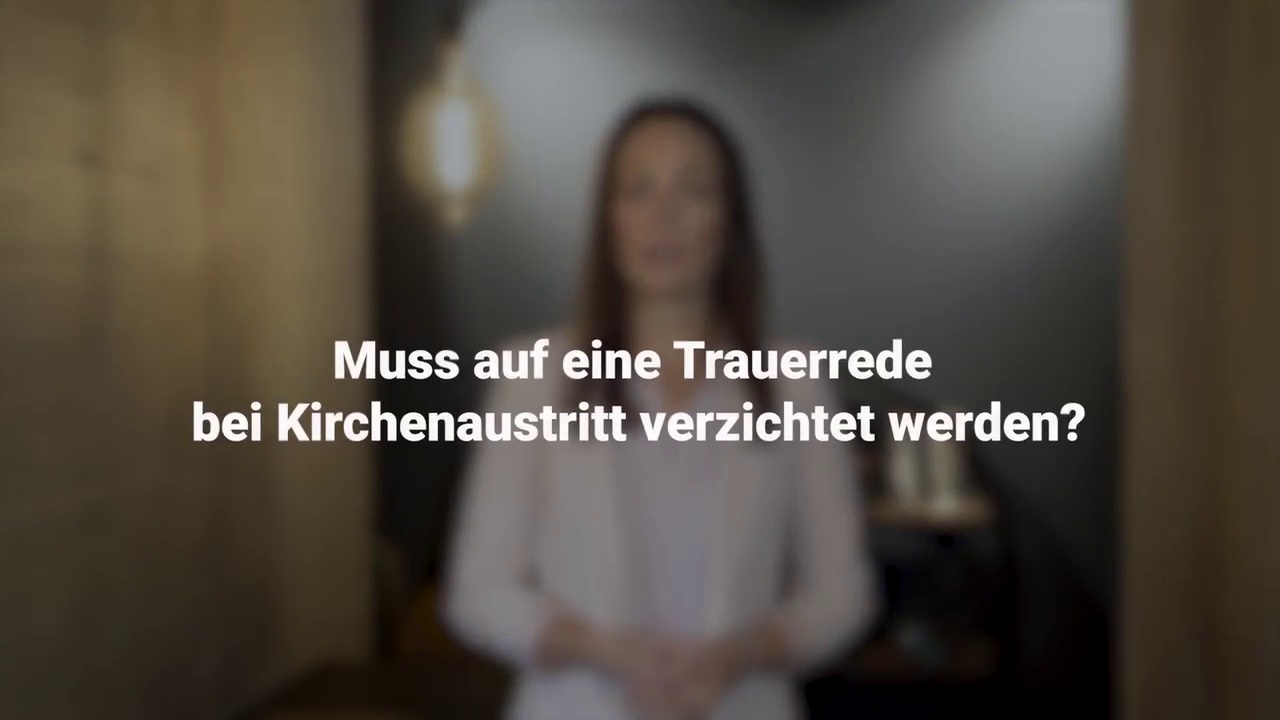 Trauerrede bei Kirchenaustritt