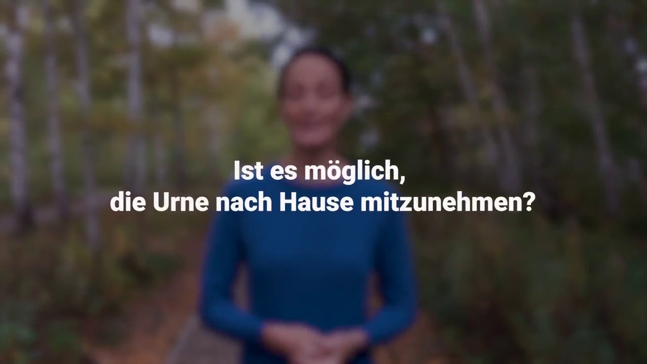 Urne nach Hause nehmen